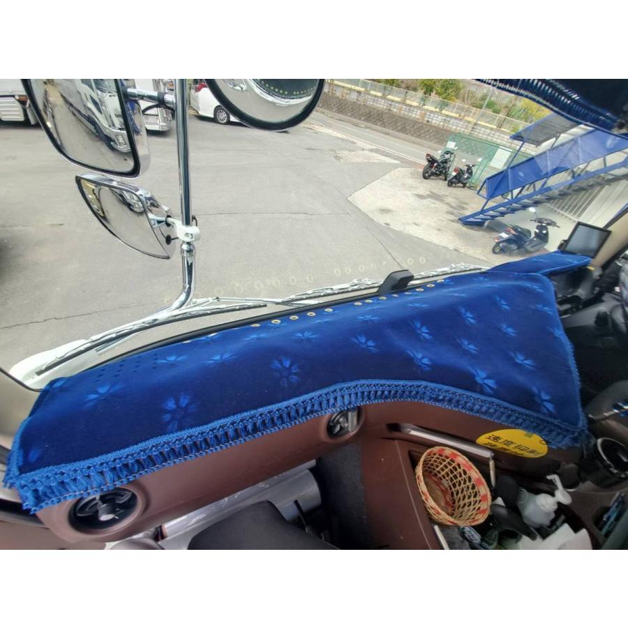 クオン用 モケットフラワー コスモス ダッシュマット ビニールキルト