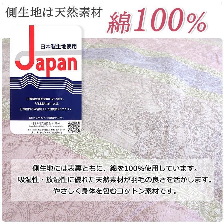 羽毛布団 ポーランド産 ルベンスキー ホワイトマザーグースダウン95