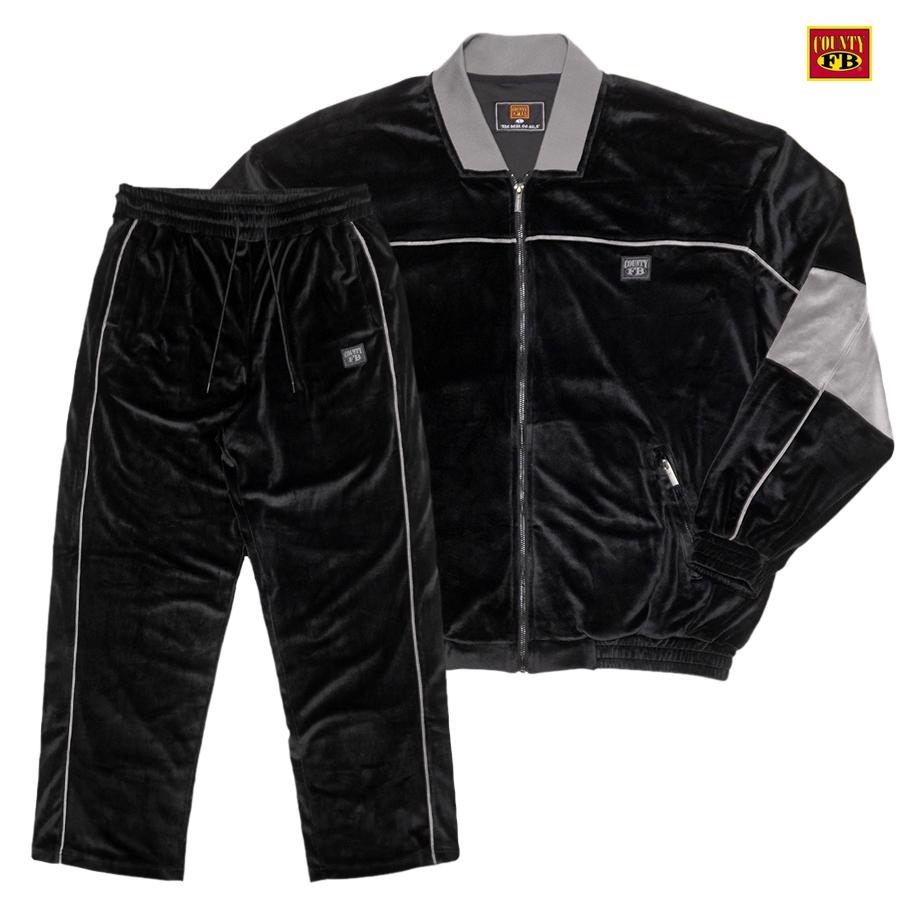 FB COUNTY エフビーカウンティ ベロア セットアップ 上下セット