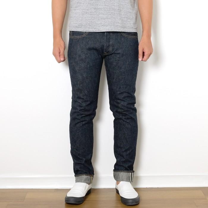 鬼デニム（ONI DENIM） タイトテーパード グリーンキャスト 『鬼斑撚