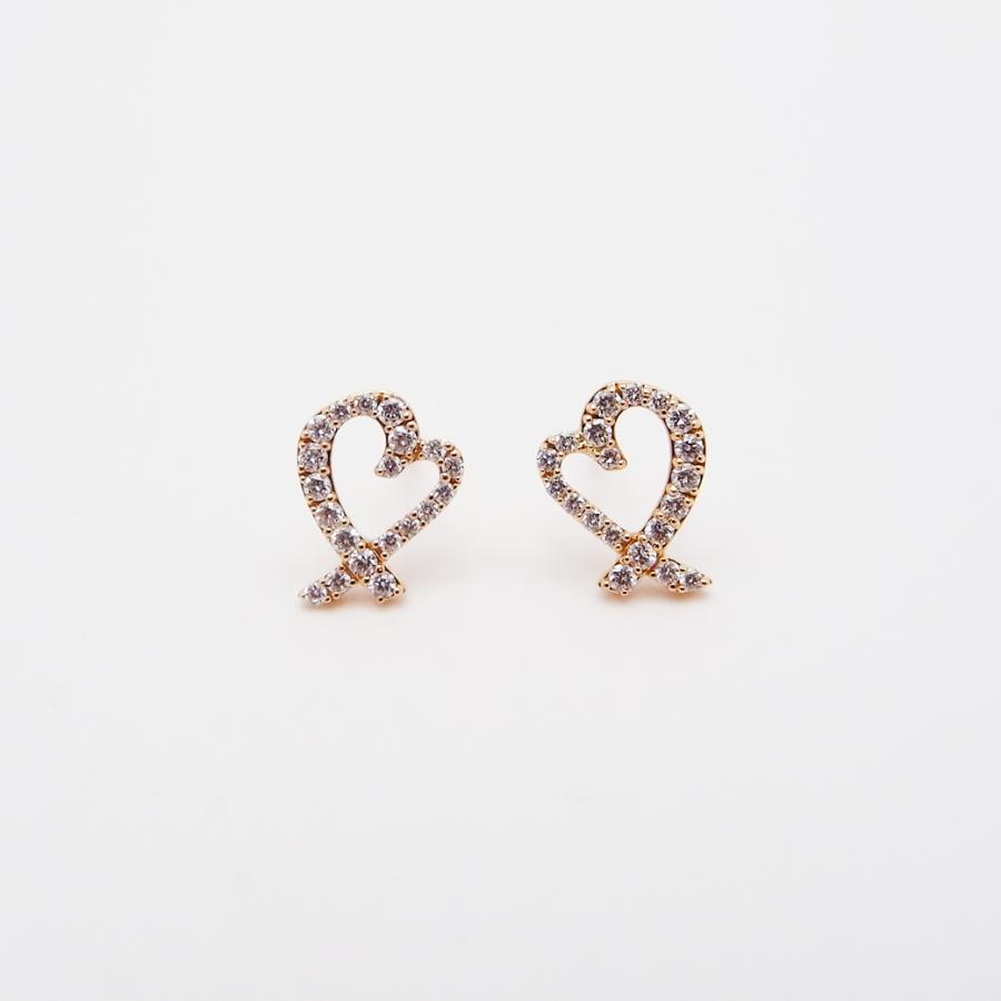 TIFFANY&Co. ティファニー ラヴィングハートピアス 片方のみ 750Y