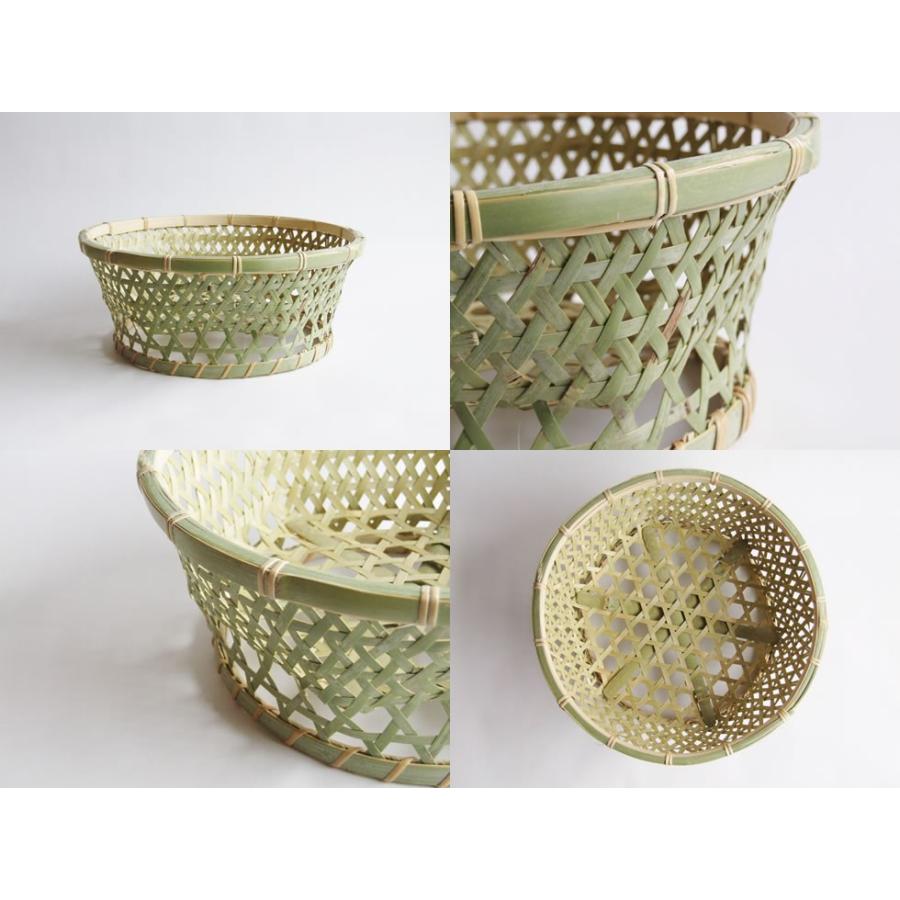 日本の竹細工 椀かご 丸 大サイズ 3〜4人用 底補強力竹有 : おまめ