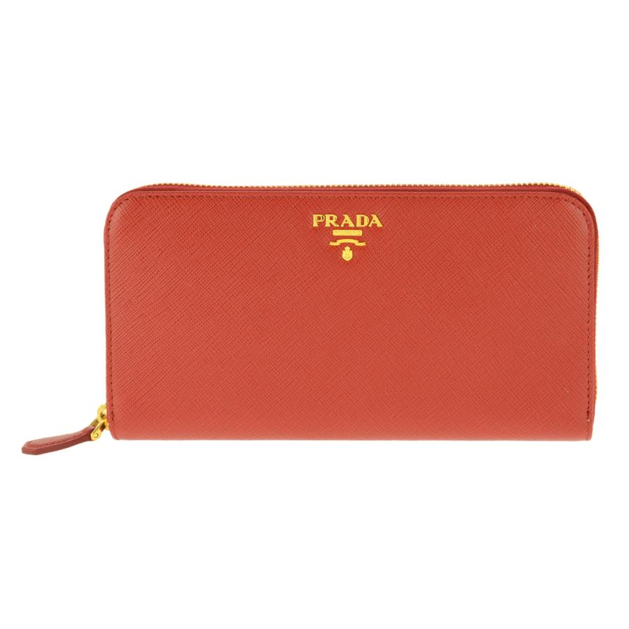PRADA（プラダ） 長財布 財布 レディース アウトレット レッド 赤