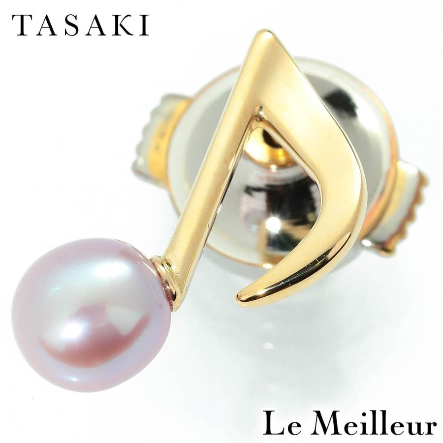 TASAKI（タサキ） 音符モチーフパール ピンブローチ 真珠 5.5mm