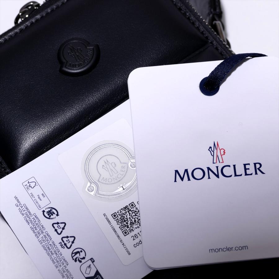 MONCLER（モンクレール） 本革クロスボディバッグ 5L00002 999ブラック