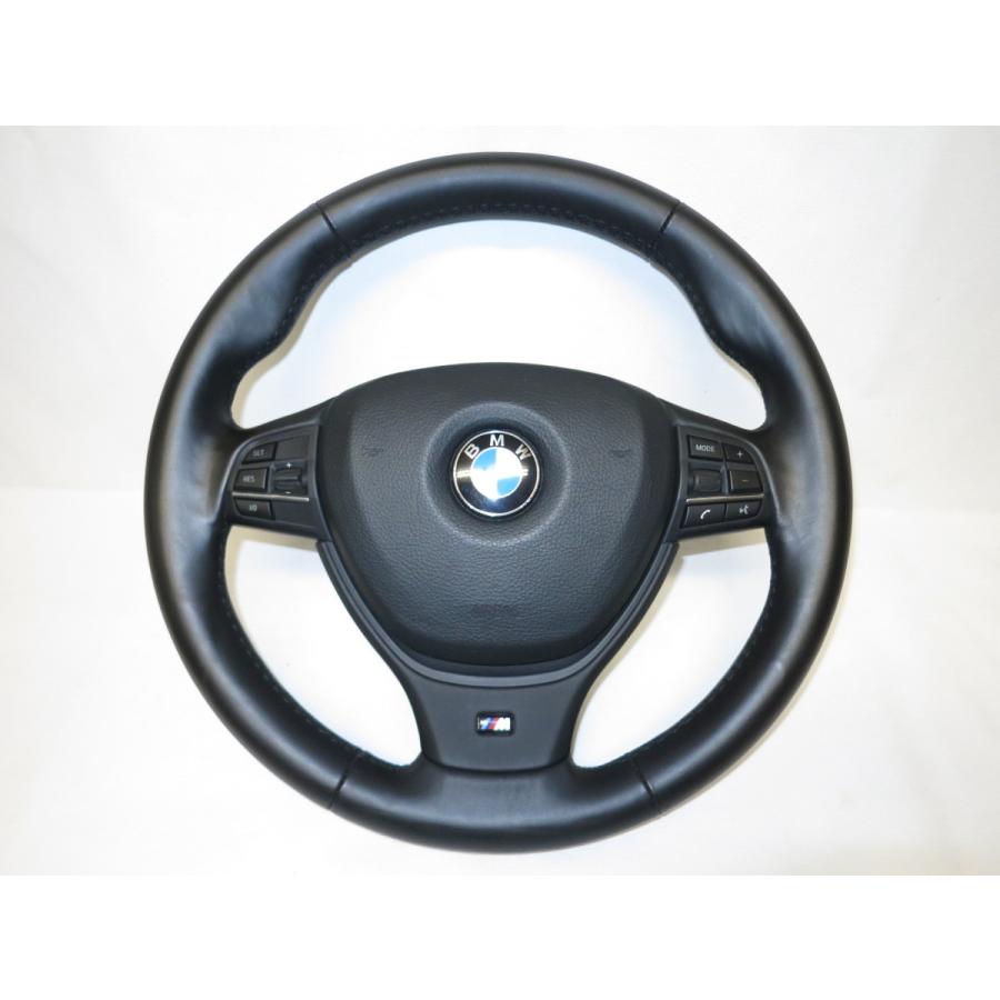 美品! F10 BMW Mスポーツ 純正 革 ステアリング ハンドル エアバック