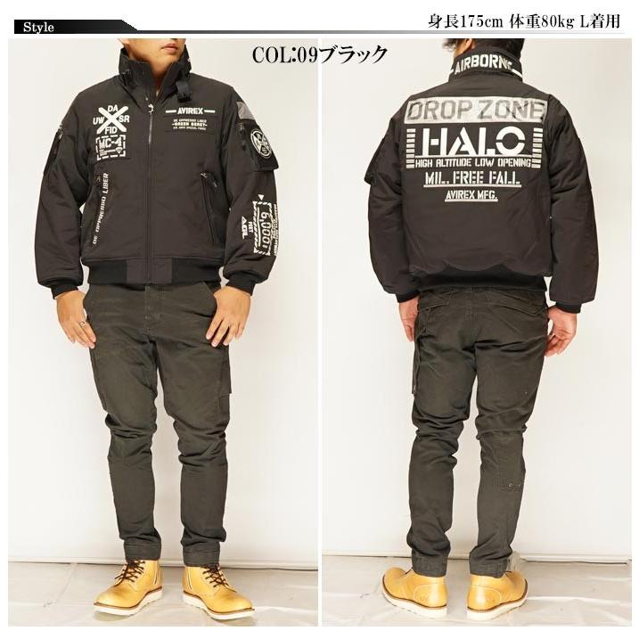 AVIREX（アヴィレックス） AMC MA-1 MOD フライトジャケット HALO 撥水