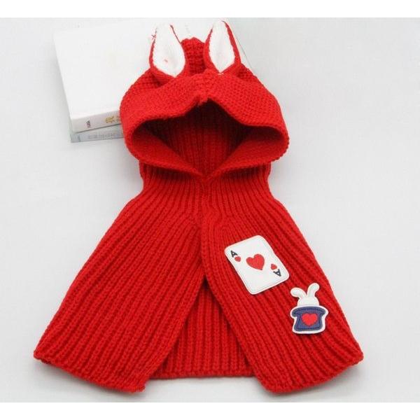 うさみみケープ Baby 赤 青 ピンク ベビー ケープ 幼児 8ヶ月-2才向け