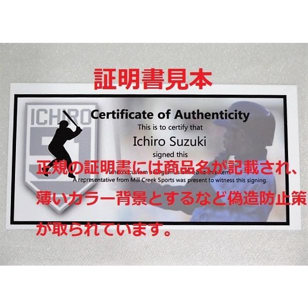 イチロー直筆サイン#51及び引退日付書込大型写真(28X36cm) ドジャース