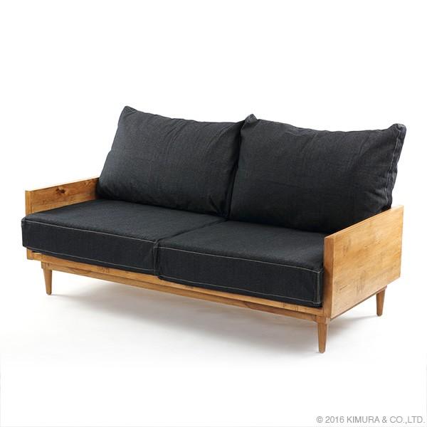 開梱設置無料 ソファ 174cm幅 2人掛け デニム おしゃれ