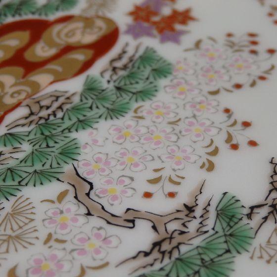 有田焼 賞美堂 春秋文銘々皿揃え（5客）其泉 得トクセール : リビング