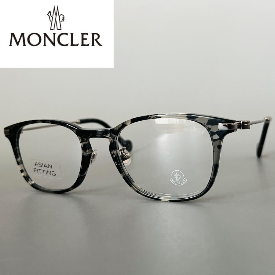 MONCLER（モンクレール） メガネ ボストン グレー べっ甲柄 新品