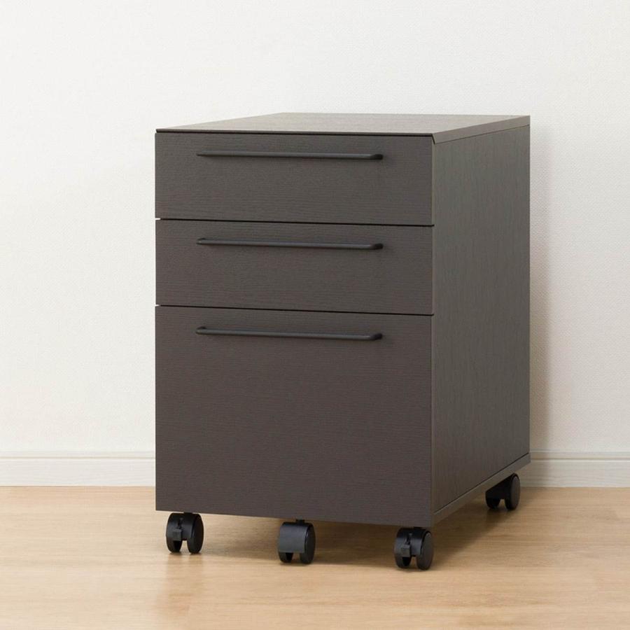 ニトリ（NITORI） 幅120cm デスクワゴンセット(サーヤ DBR) パソコン