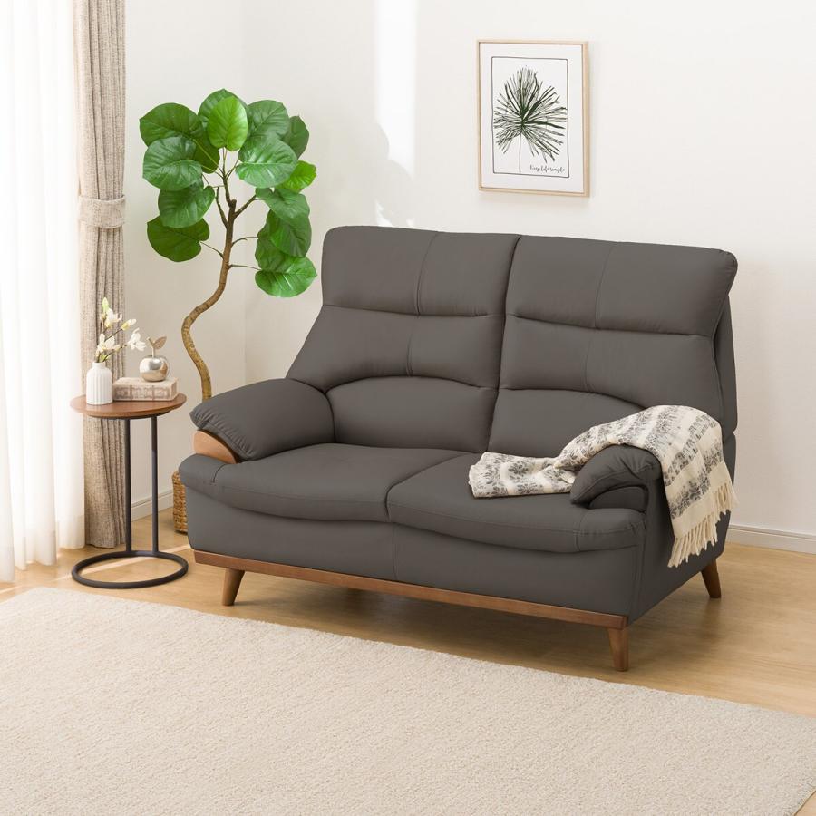 ニトリ（NITORI） 2人掛けソファ(PD02-2 革 GY) : ニトリ Yahoo!店