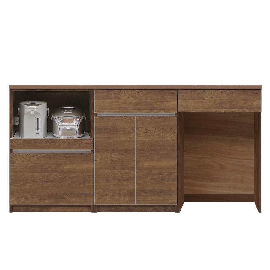 ニトリ（NITORI） シンプルキッチンカウンター180 (オープン＋扉＋