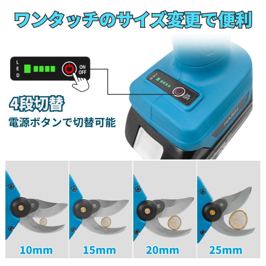 Longsafe マキタ 互換品 剪定バサミ 電動 充電式 コードレス はさみ