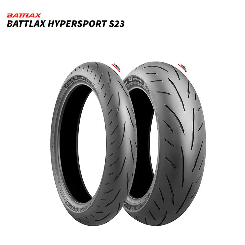 BATTLAX ブリヂストン HYPERSPORT S23 前後セット 120/70ZR17(58W) +
