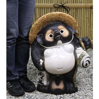 信楽焼 20号福ひねり狸 たぬき タヌキ 開運 縁起物 可愛い 陶器 商売