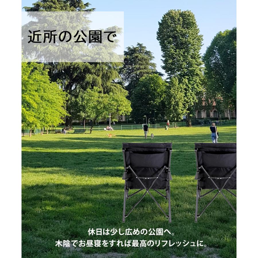 キャプテンスタッグ CSブラックラベル ウルトラハイバックチェア