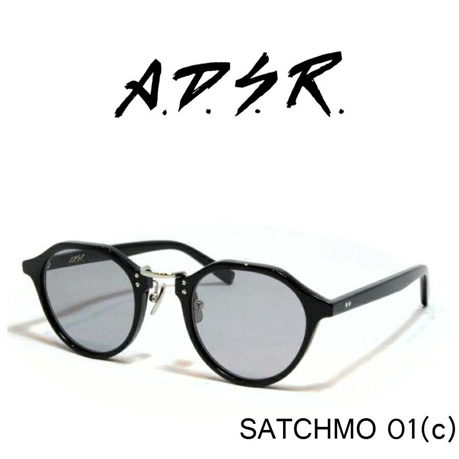 A.D.S.R. adsr サングラス SATCHMO サッチモ 01(c) ブラック グレー