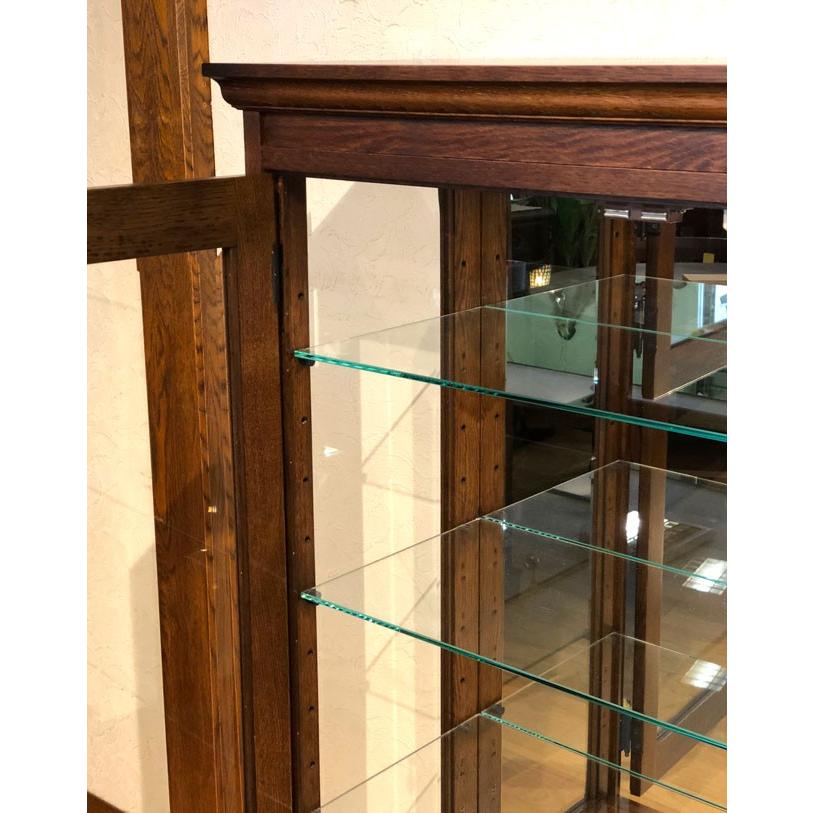 キャビネット おしゃれ ガラス クラシック アンティーク コレクション