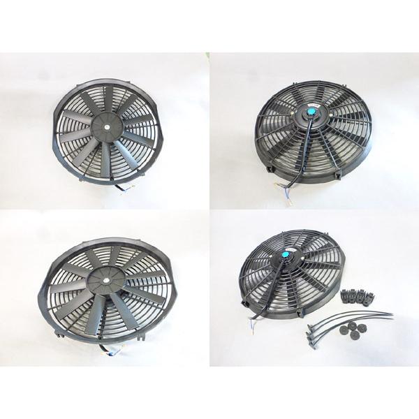 新品 14インチ ラジエーター薄型 電動ファン 外径38cm / 汎用 プル式