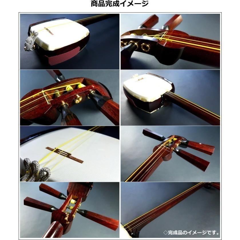紅木 三味線本体＋ケース その他付属品 さわり付き すぐ演奏できます