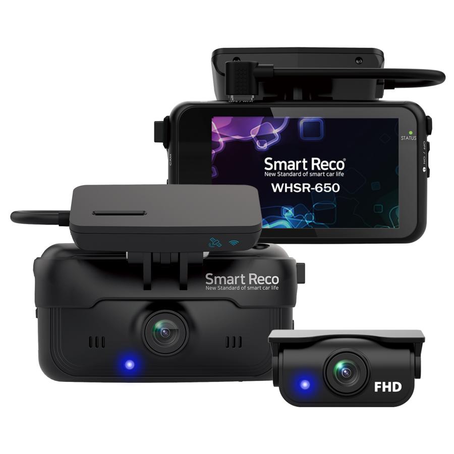 スマートレコ ドライブレコーダー 前後カメラ 32GB SDカード付き WHSR