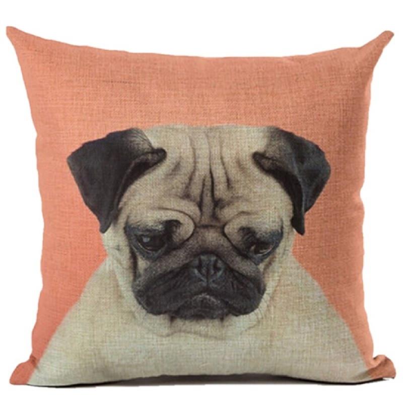 犬の顔 『パグ』クッションカバー Amazon.co.jp: DADABULIU パグ犬