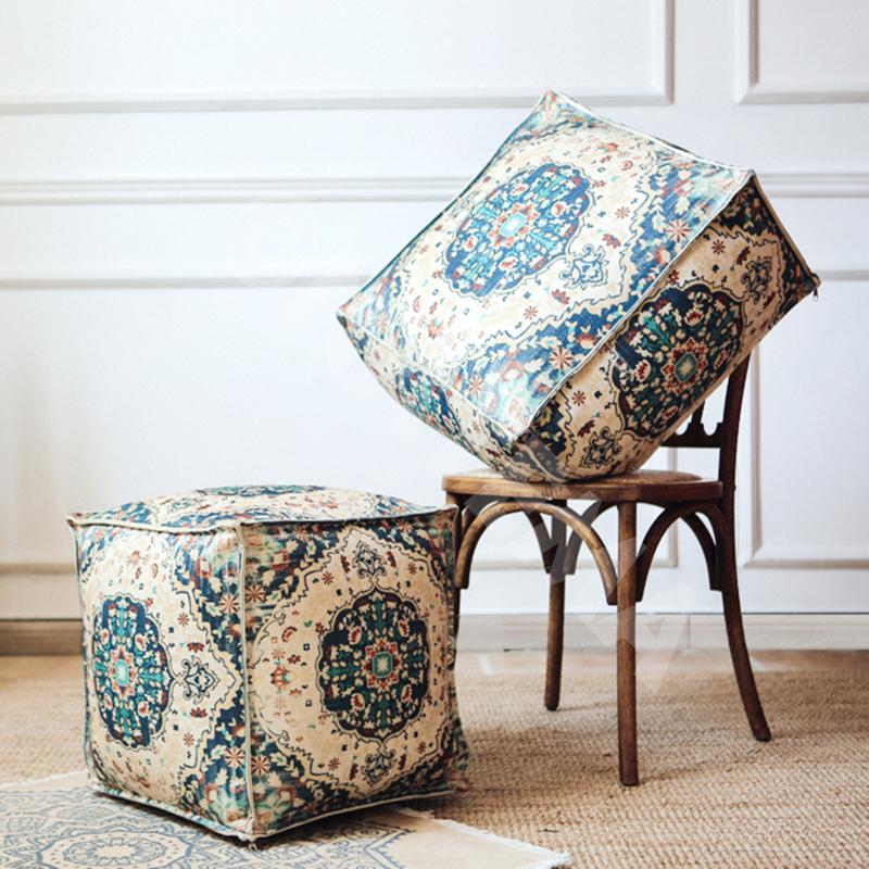 プフクッション キリム プリント モロッカン モロッコ スツール