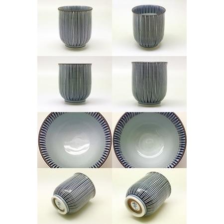 波佐見焼 福峰窯 内外十草 組湯呑 : 神楽坂のうつわ屋さん 陶柿園