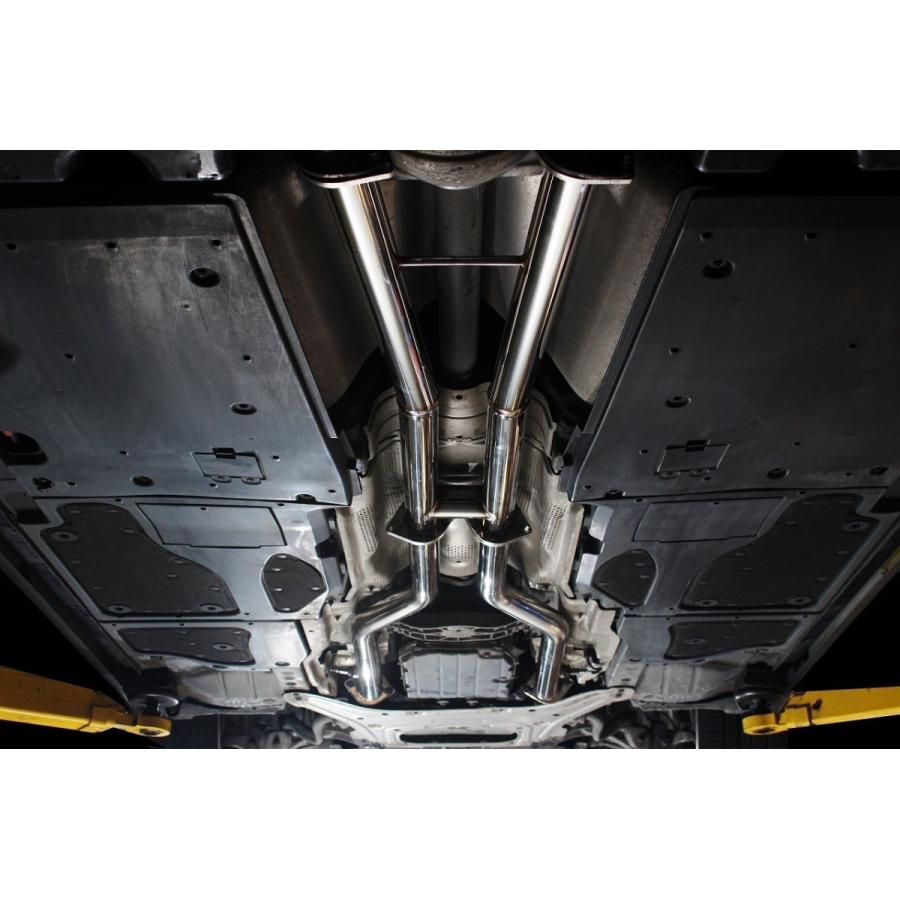 スリーキャッツ製 GSE31 IS350 底上げ 中間パイプ ストレート マフラー