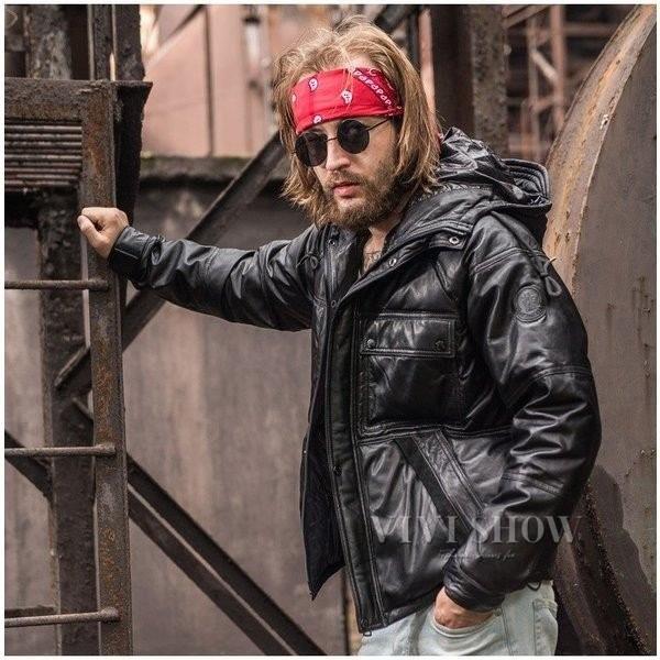 ラム革ダウンジャケット ラム革ジャケット ダウン レザージャケット