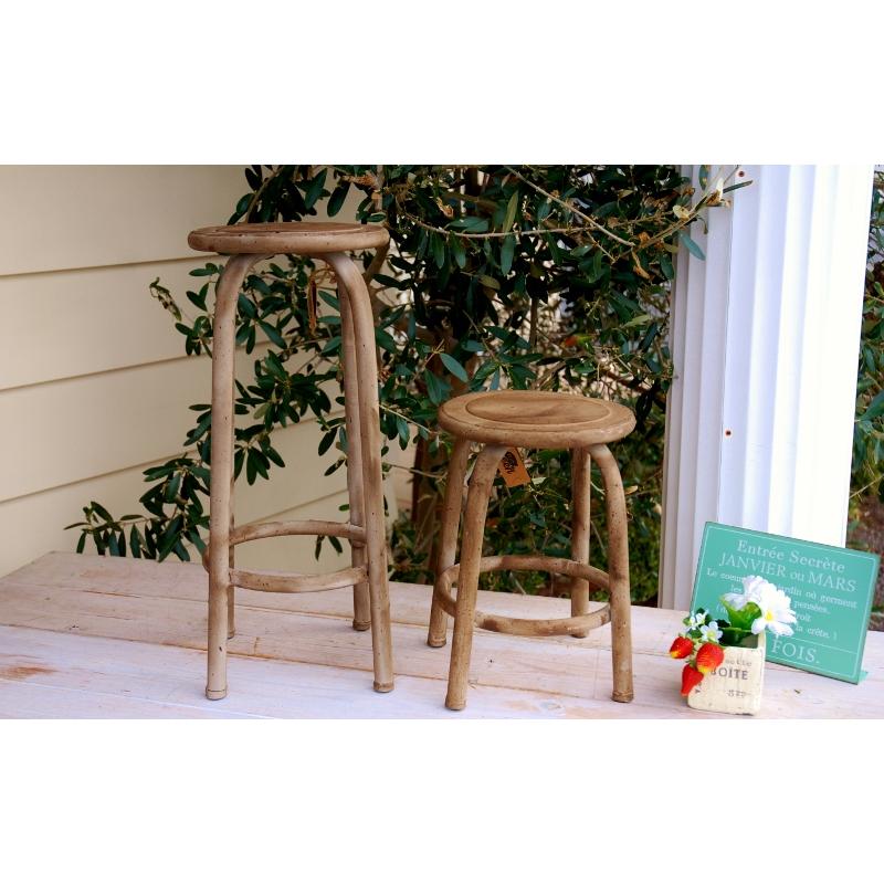 ガーデニング雑貨 スツール アイアン 丈夫 丸型 イス フラワースタンド