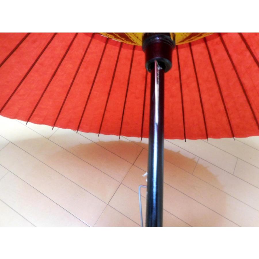 蛇の目傘 和傘 番傘 舞踊り傘 紙張り 赤無地 : 雑貨ハウスプラス