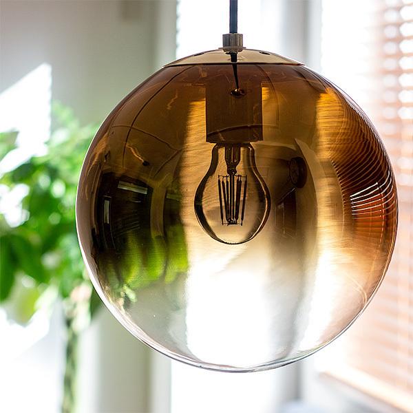 ペンダントライト ガラス おしゃれ 北欧 モダン 1灯 ハーフミラー