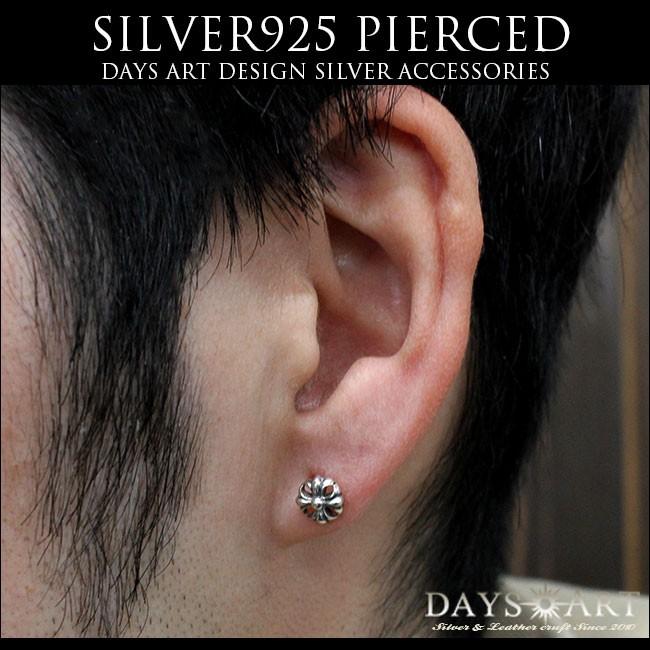 ピアス メンズ 片耳 シルバー925製 アイアンクロス ブランド : 革財布