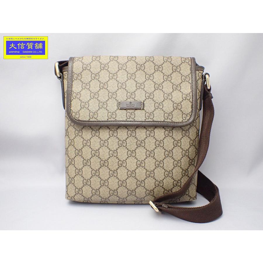 GUCCI（グッチ） GGスプリーム ショルダーバッグ 223666 ベージュ 中古
