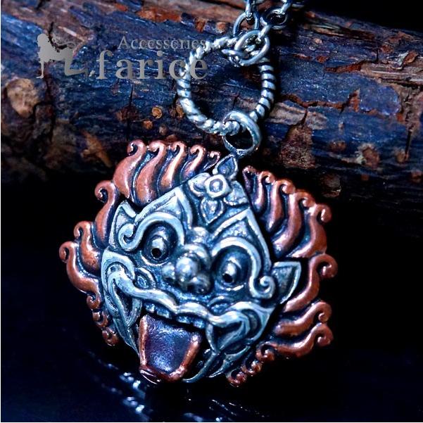 バリ島の神様 聖獣バロンデザイン メンズ シルバー925 ペンダント