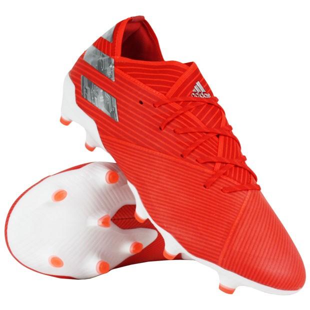 adidas（アディダス） ネメシス 19.1 FG アクティブレッドS19×シルバー