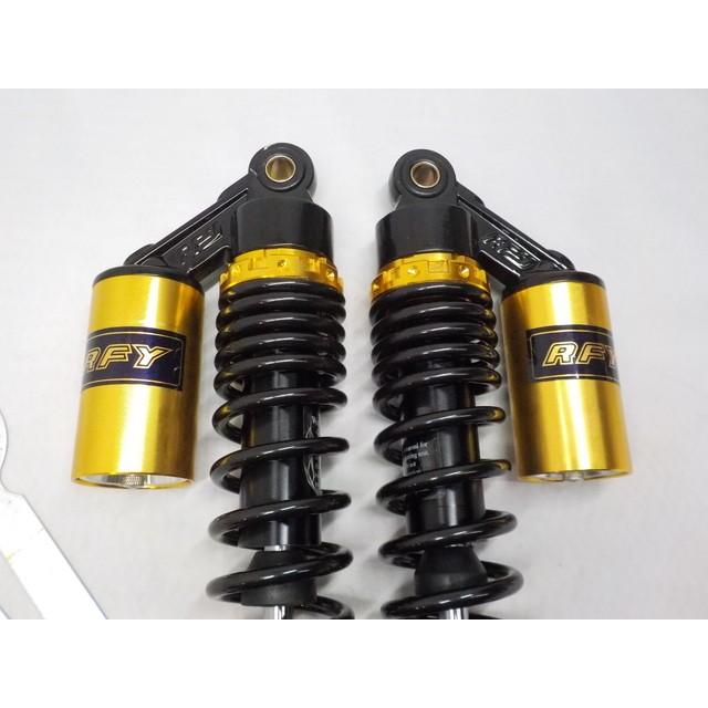 RFY320mm タンク付リアショック（リアサスペンション）黒×金 : HIT