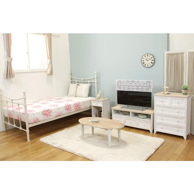 アンティーク調ホワイトチェスト チェスト 5段 幅60cm 引き出し 衣類