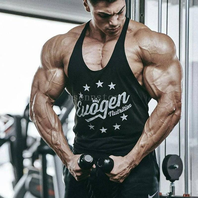 筋トレ フィットネスウェア タンクトップ メンズ ジム ノースリーブ t