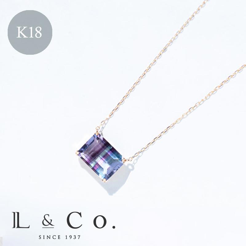 Jewel closet by L&Co. ネックレス レディース レインボーフローライト