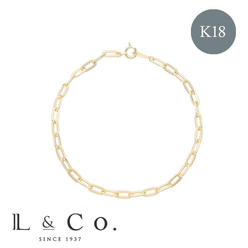 Jewel closet by L&Co. 18金 K18 ペーパークリップ チェーン