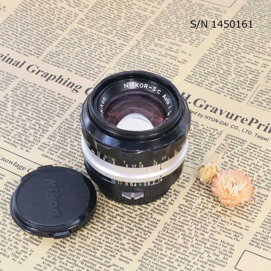 保証付 】【中古】 オールドレンズ Nikon NIKKOR-S.C Auto 50mm f1.4