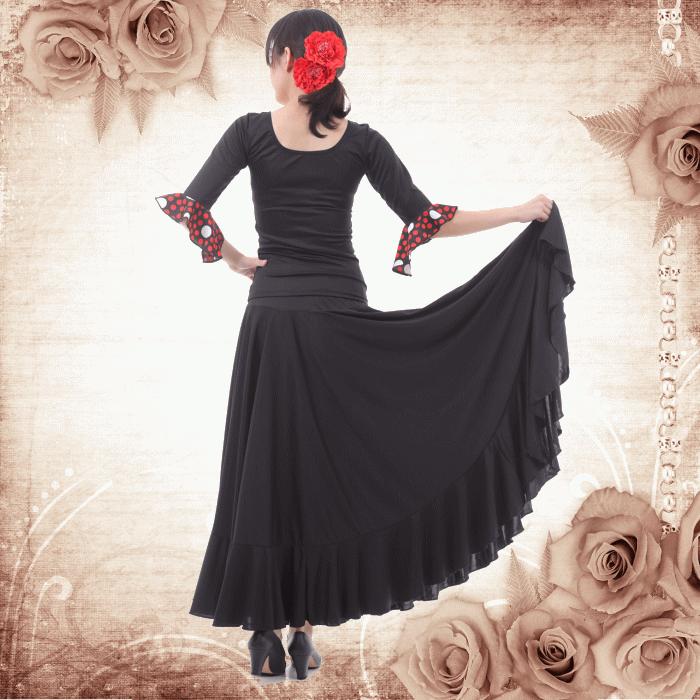 完売 フラメンコ衣装 トップス 大きいサイズ Lサイズ スペイン製