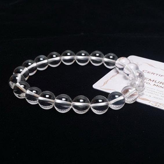 レムリアンシード 水晶 ブレスレット ※証明書付き 10mm t376-1193 : 誠