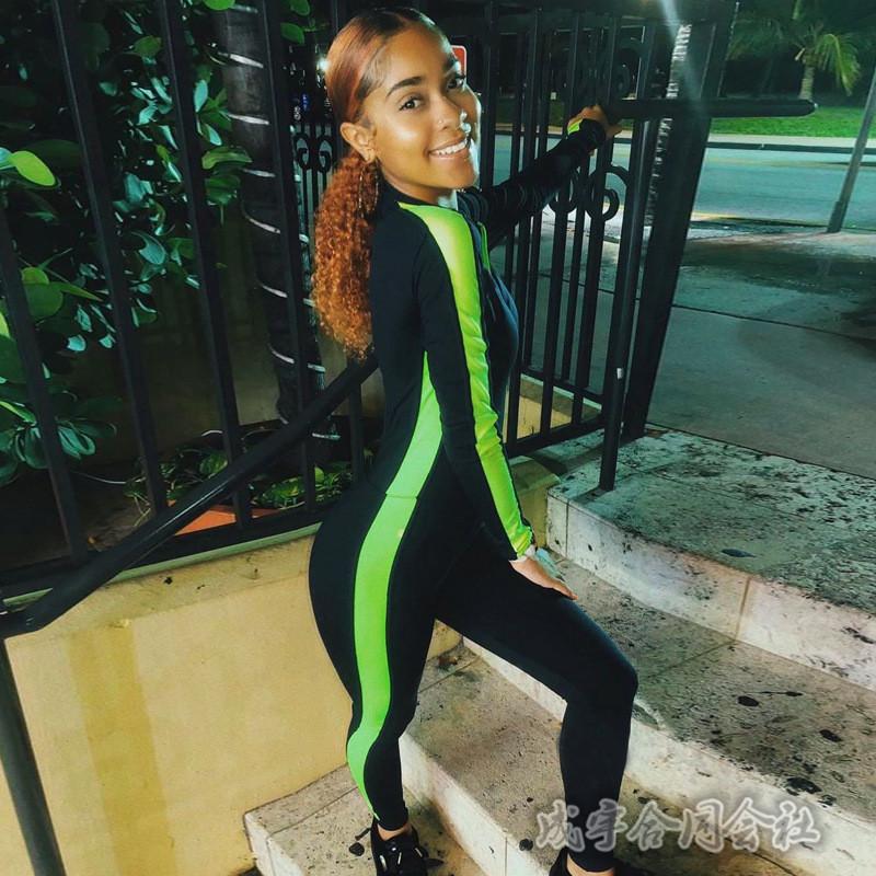 レディース 痩せるレギンス ヨガウェア 長袖 ロングパンツ サロペット