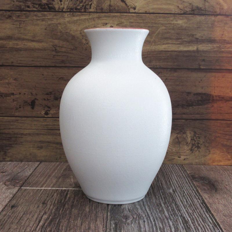 花瓶 つぼ型 高さ22.3cm かき 柿柄 花器 花生 壷 華道 茶道 染付 色絵